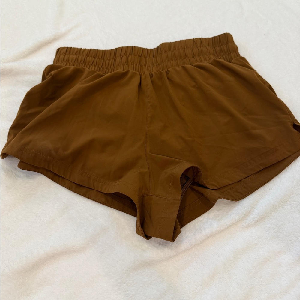 Varley Women's Tan Athletic Shorts